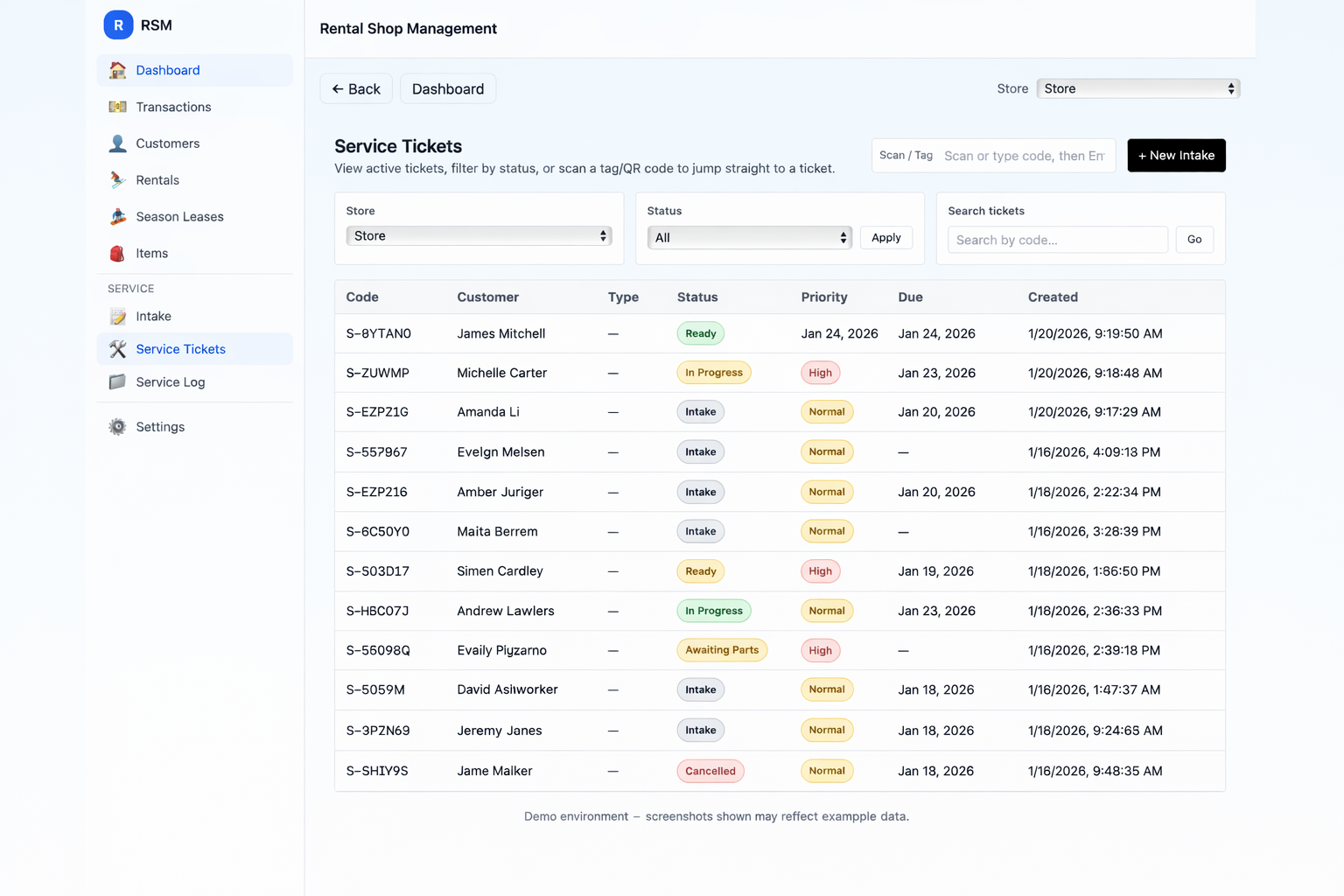 Service Tickets (Overview)